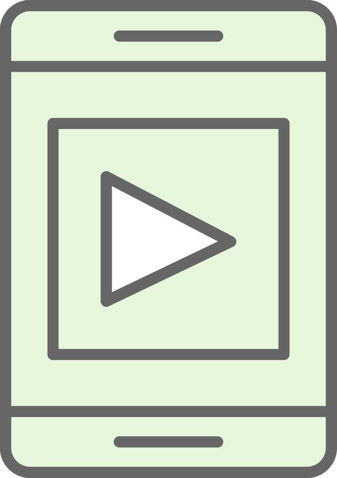 Mobile App Fillay Icon Design vector