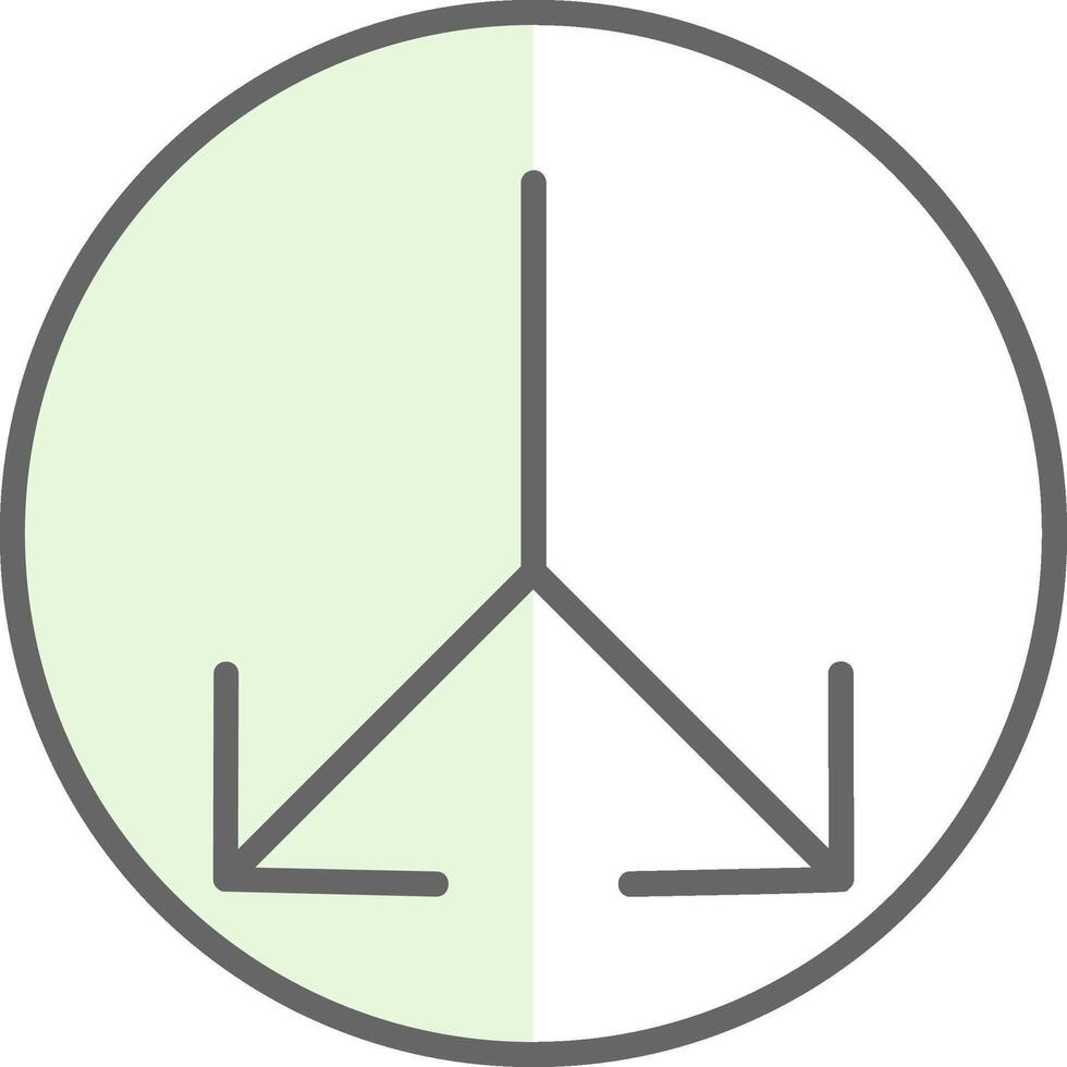 Split Fillay Icon Design vector