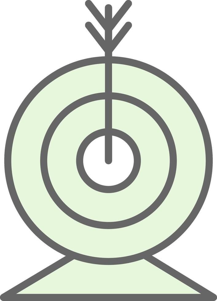 Targeting Fillay Icon Design vector