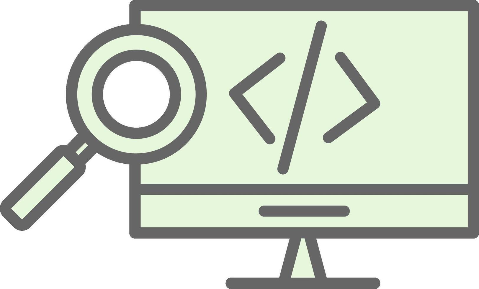 Web Development Fillay Icon Design vector