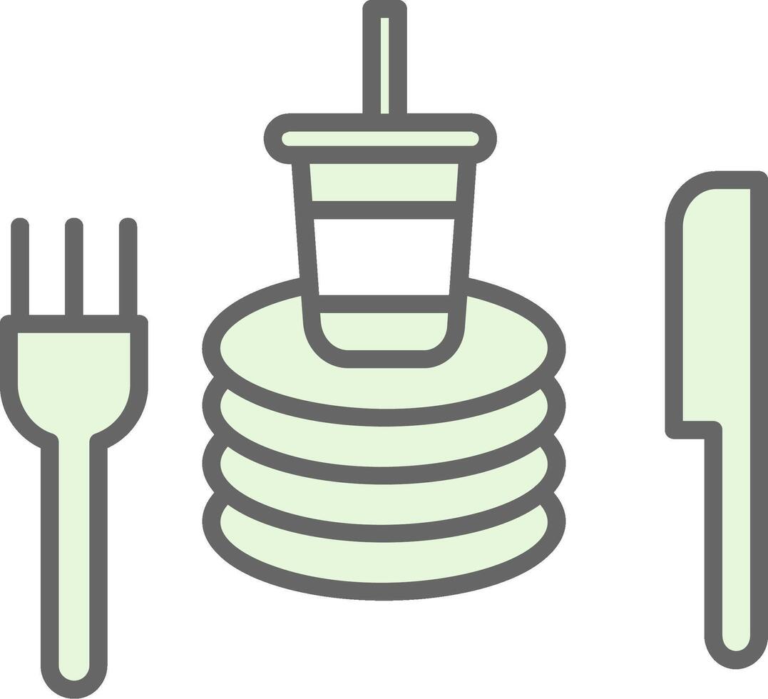 Tableware Fillay Icon Design vector