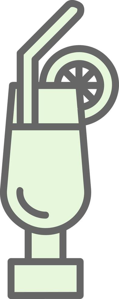 Cocktail Fillay Icon Design vector