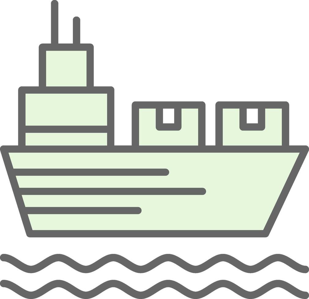 Shipping Fillay Icon Design vector