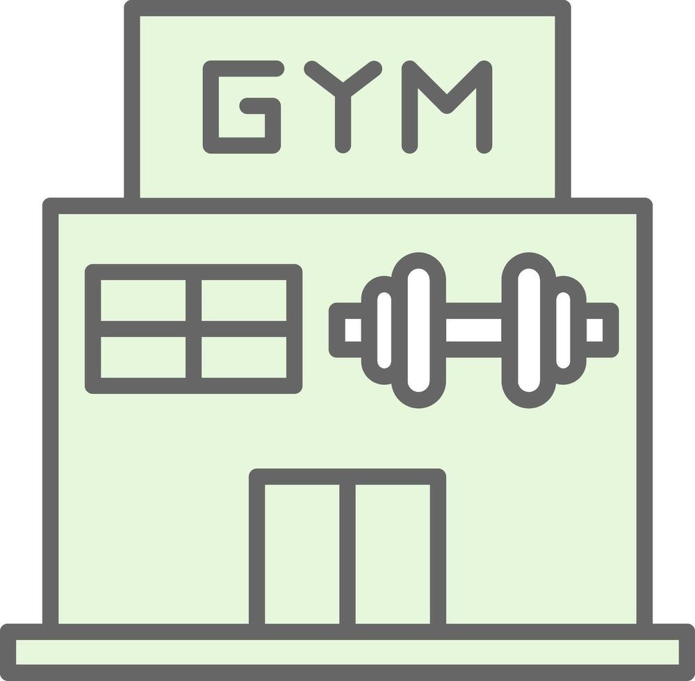 Gym Fillay Icon Design vector