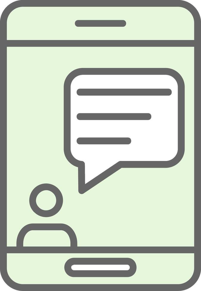 Chat Fillay Icon Design vector