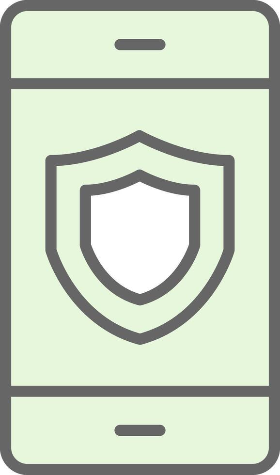 Security Fillay Icon Design vector