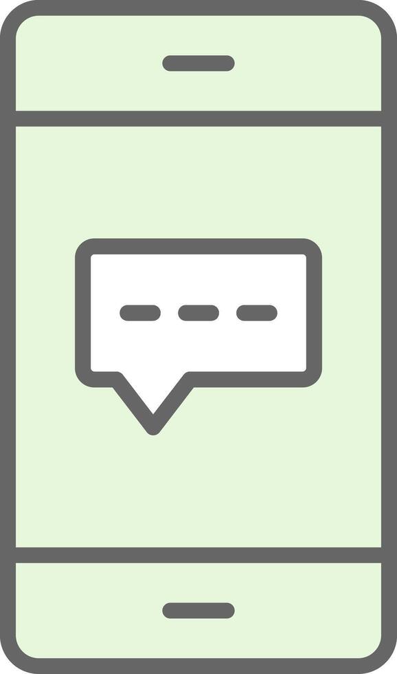 Live Chat Fillay Icon Design vector