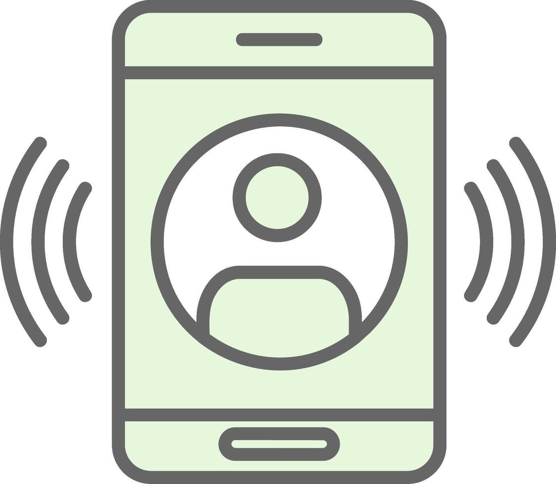 Call Fillay Icon Design vector