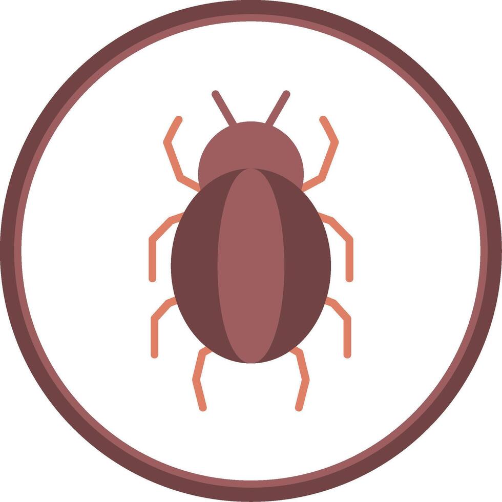 Spider Flat Circle Icon vector