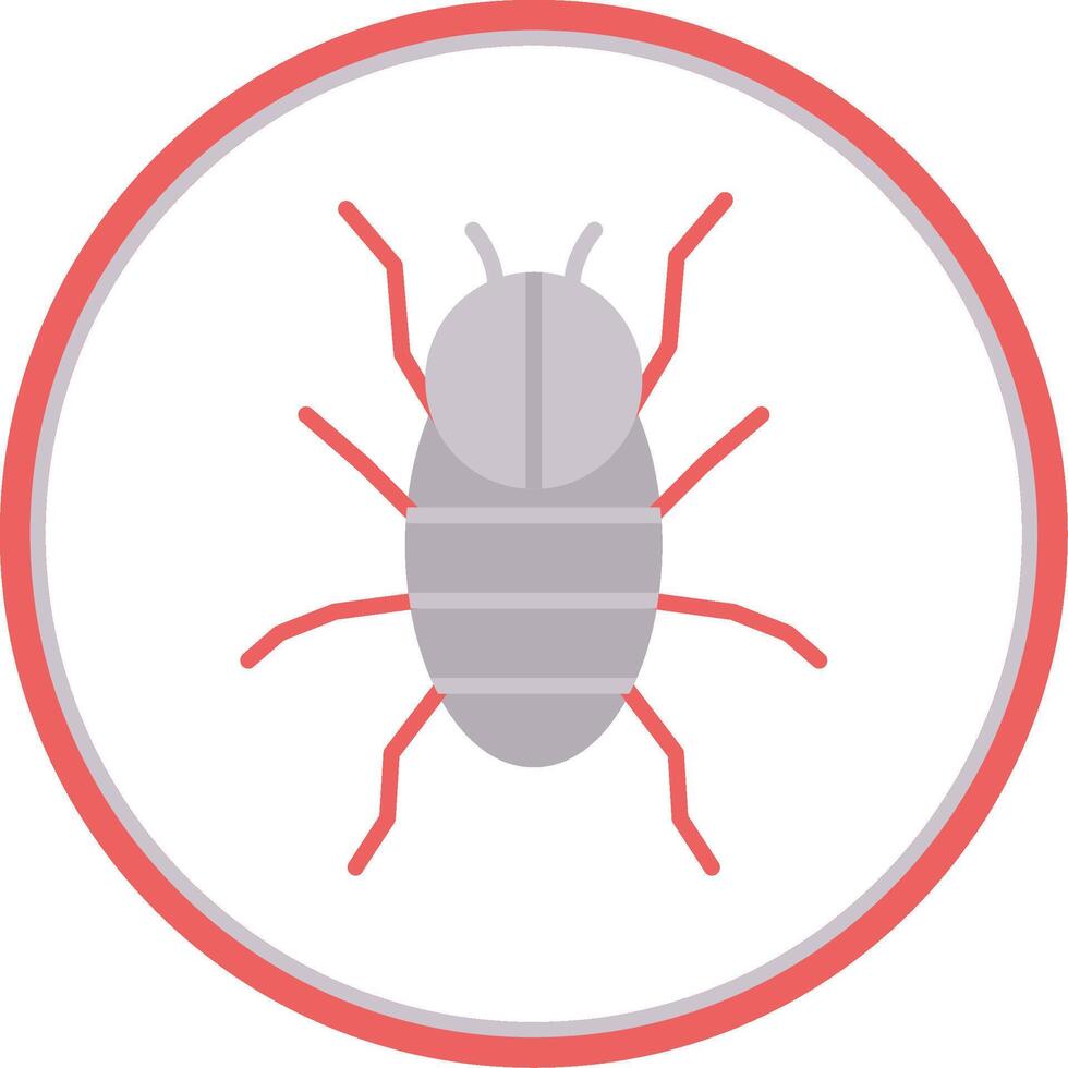 Spider Flat Circle Icon vector