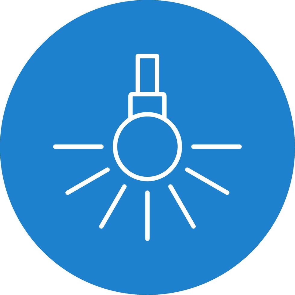 Headlight Multi Color Circle Icon vector