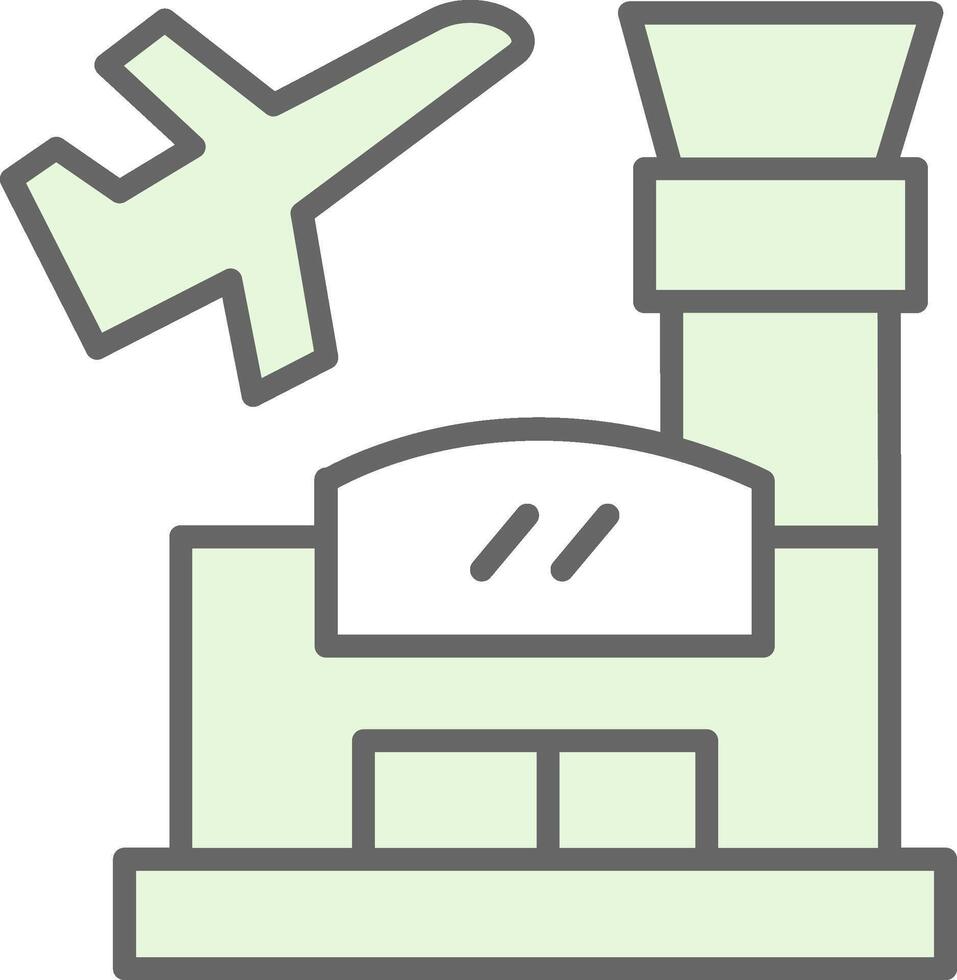Airport Fillay Icon Design vector