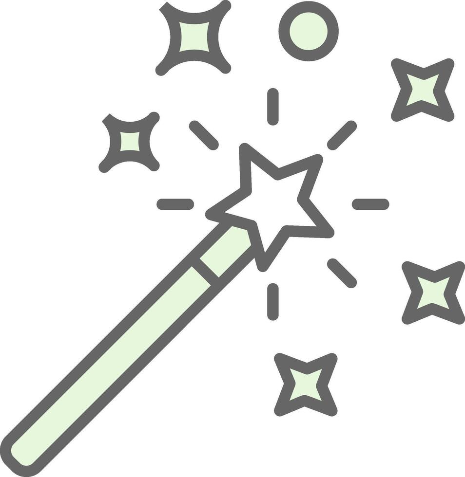 Magic Wand Fillay Icon Design vector