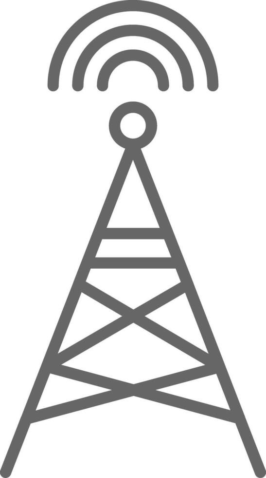 Radio Tower Fillay Icon Design vector