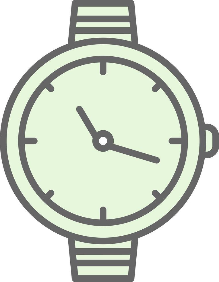 Watch Fillay Icon Design vector