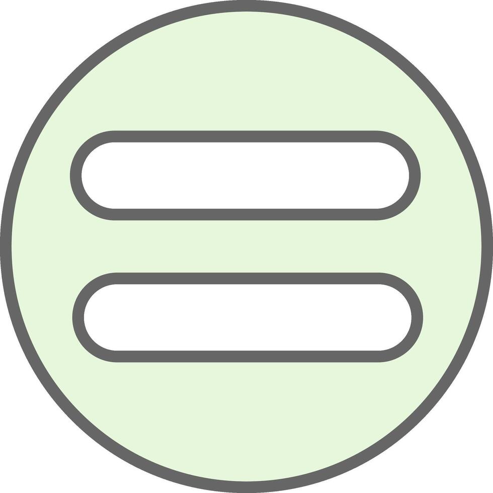 Equal Fillay Icon Design vector