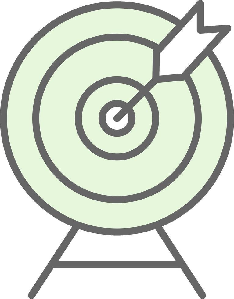 Target Fillay Icon Design vector