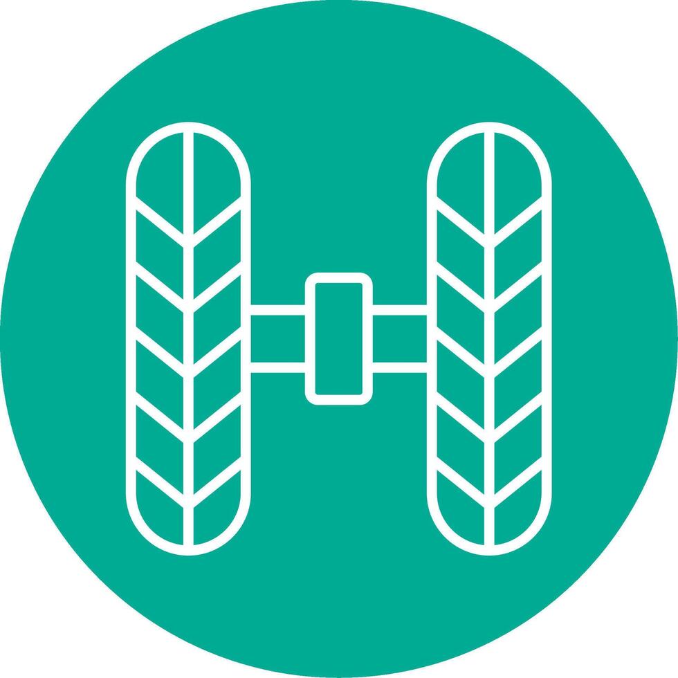 Wheel Alignment Multi Color Circle Icon vector