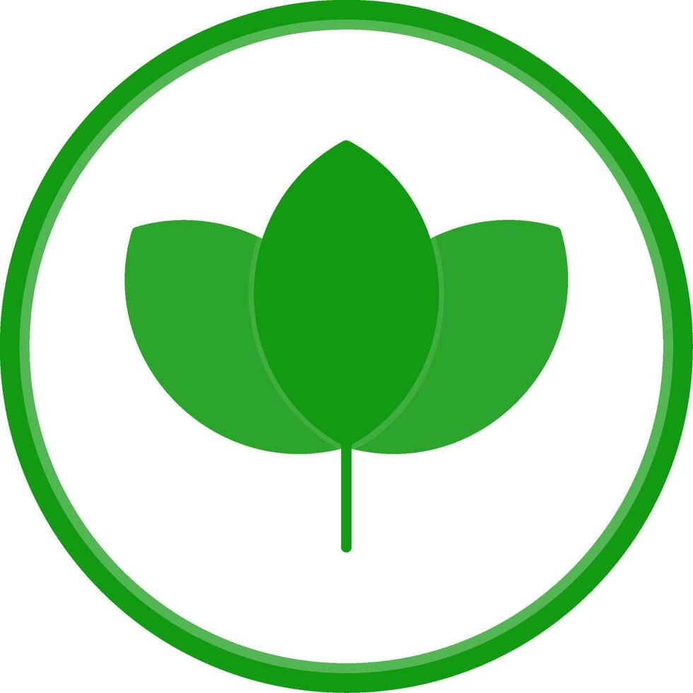 Leaf Flat Circle Icon 43607642 Vector Art at Vecteezy