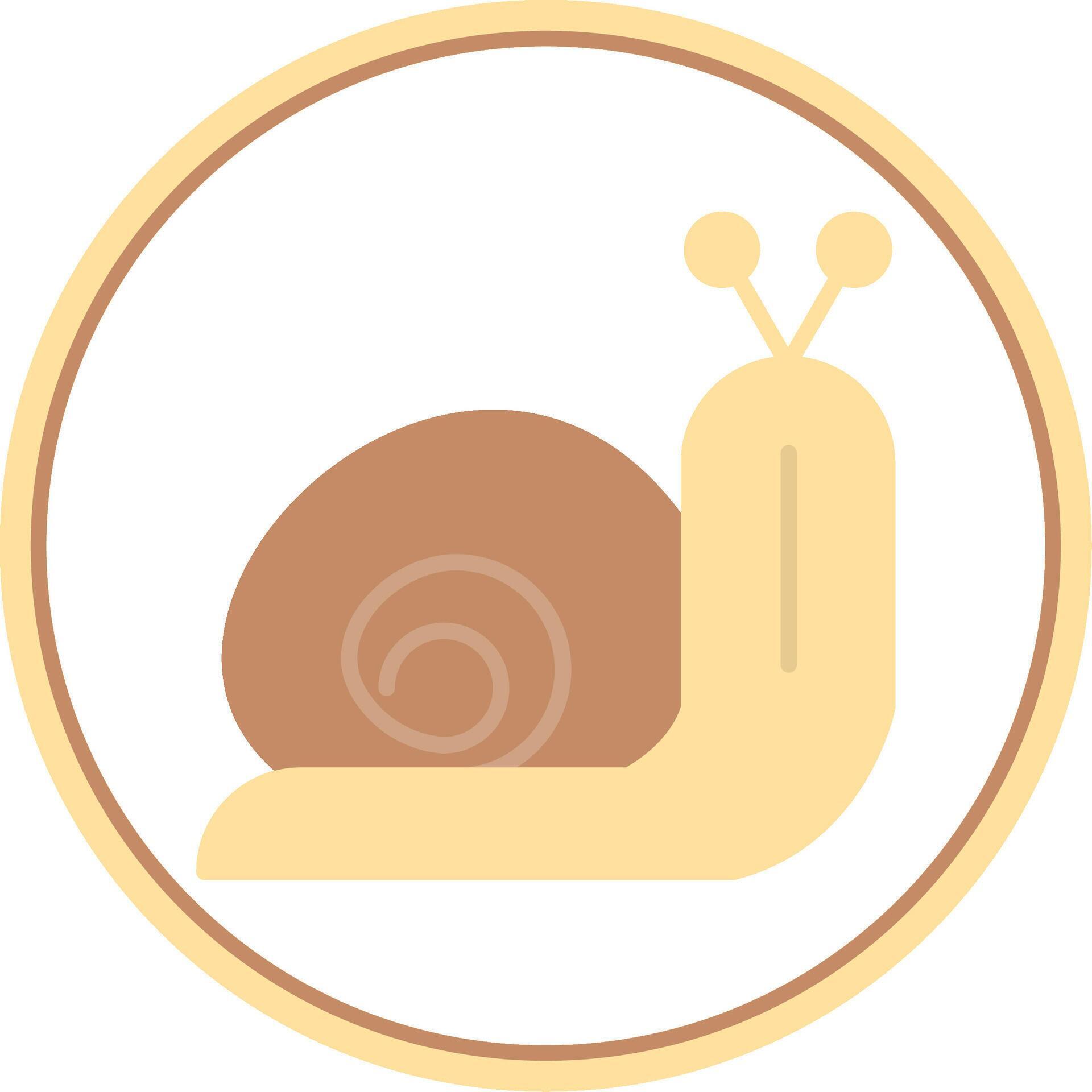 Snail Flat Circle Icon 43607648 Vector Art at Vecteezy