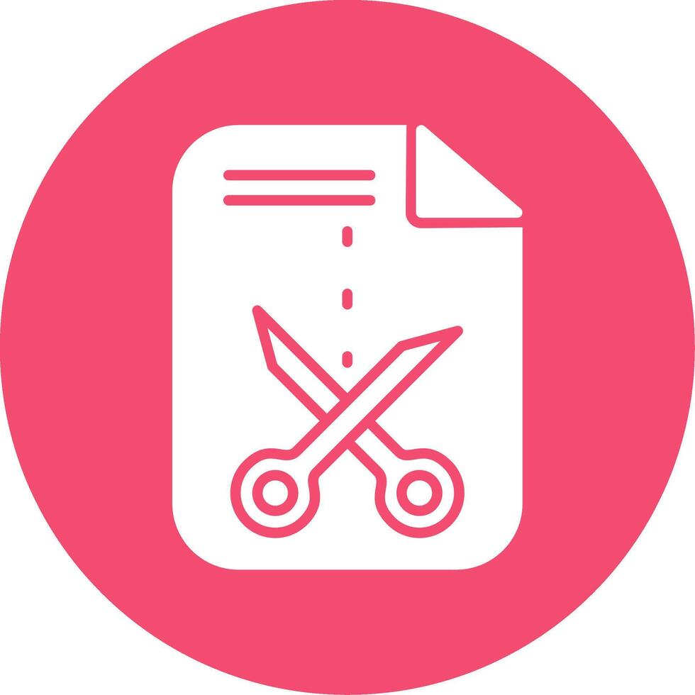Cutting Multi Color Circle Icon vector