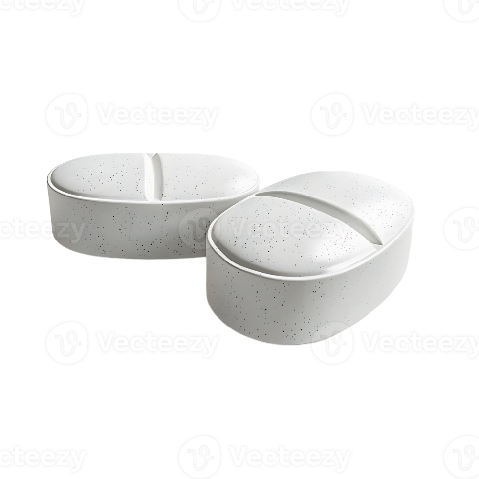 3d pills drug on isolated transparent background png