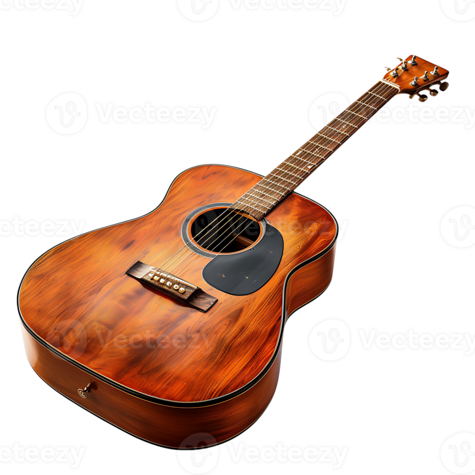 Guitar on isolated transparent background png