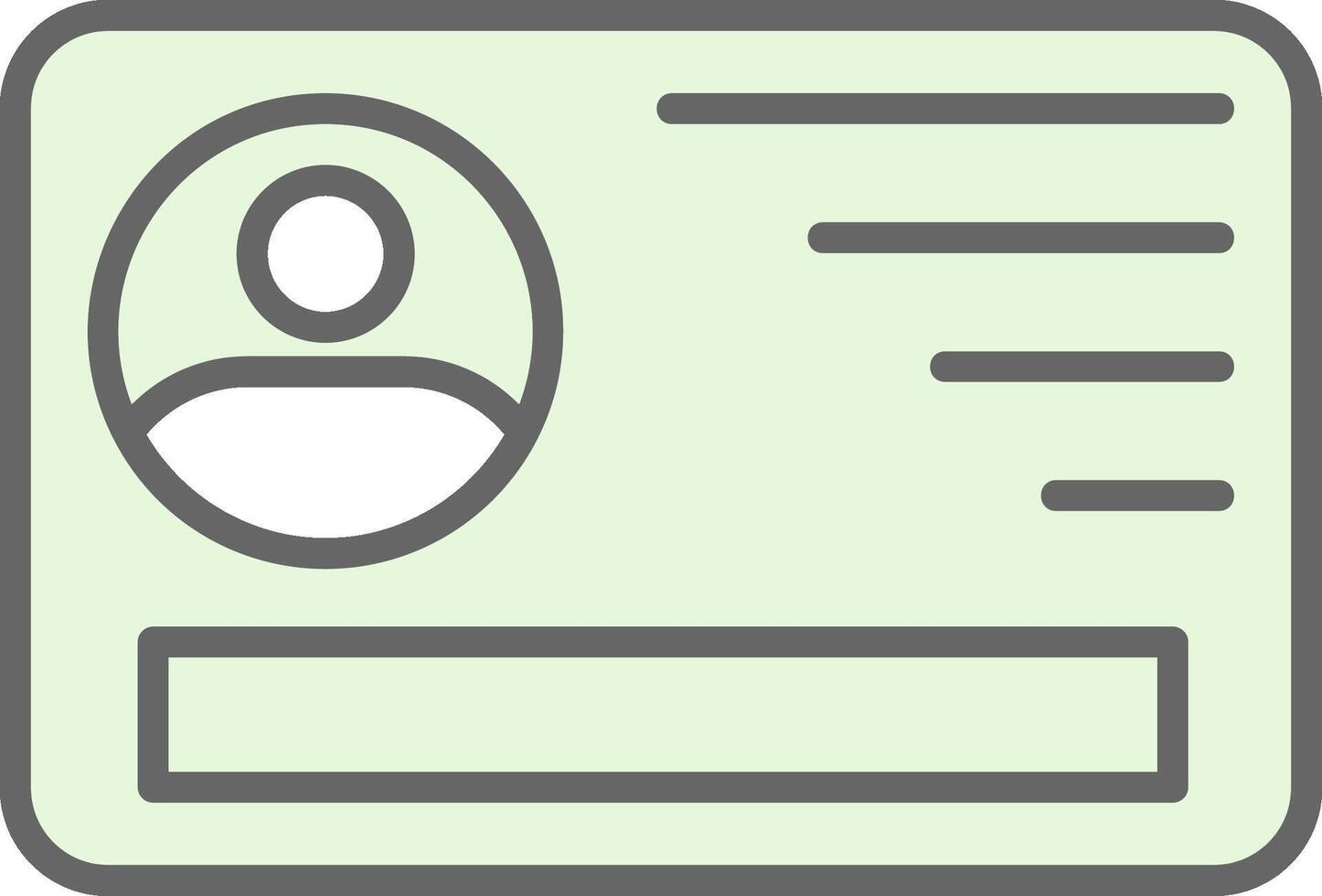 Id Card Fillay Icon Design vector