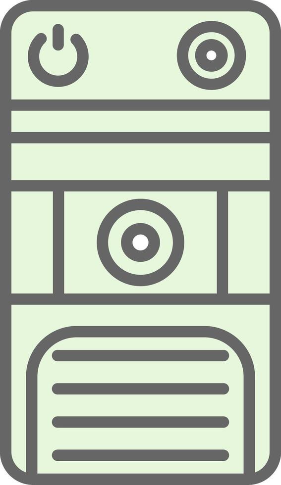 Cpu Fillay Icon Design vector