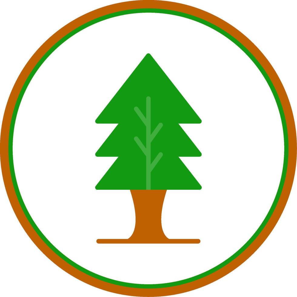 Tree Flat Circle Icon 43607985 Vector Art at Vecteezy