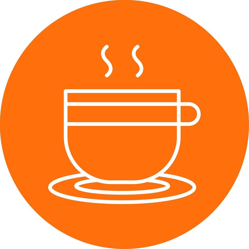 Teacup Multi Color Circle Icon vector
