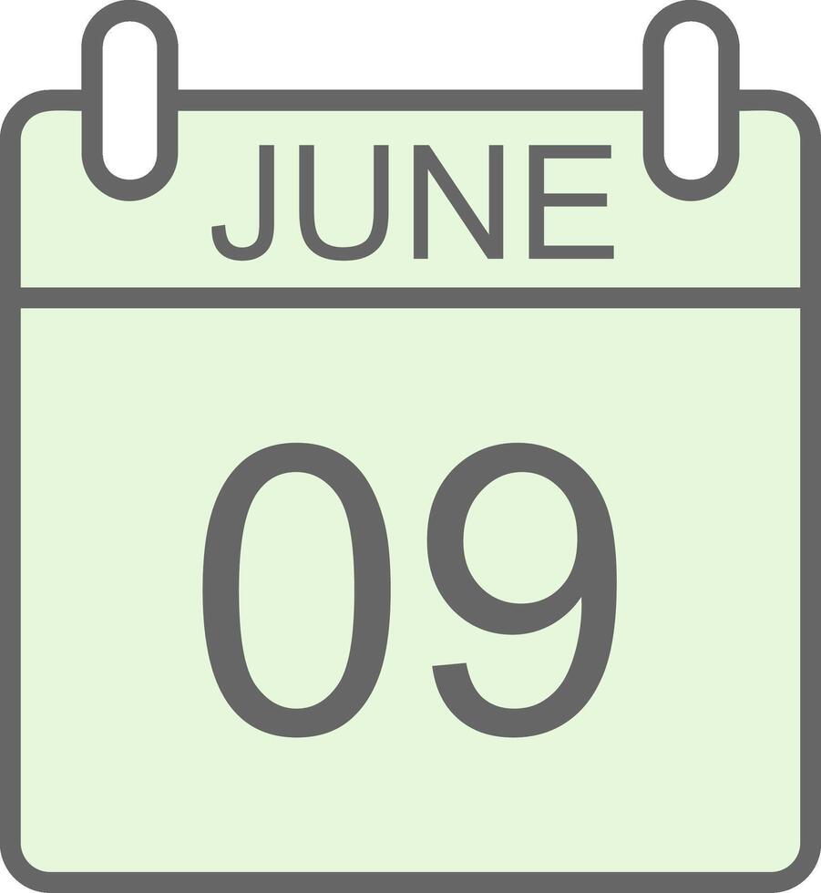 June Fillay Icon Design vector