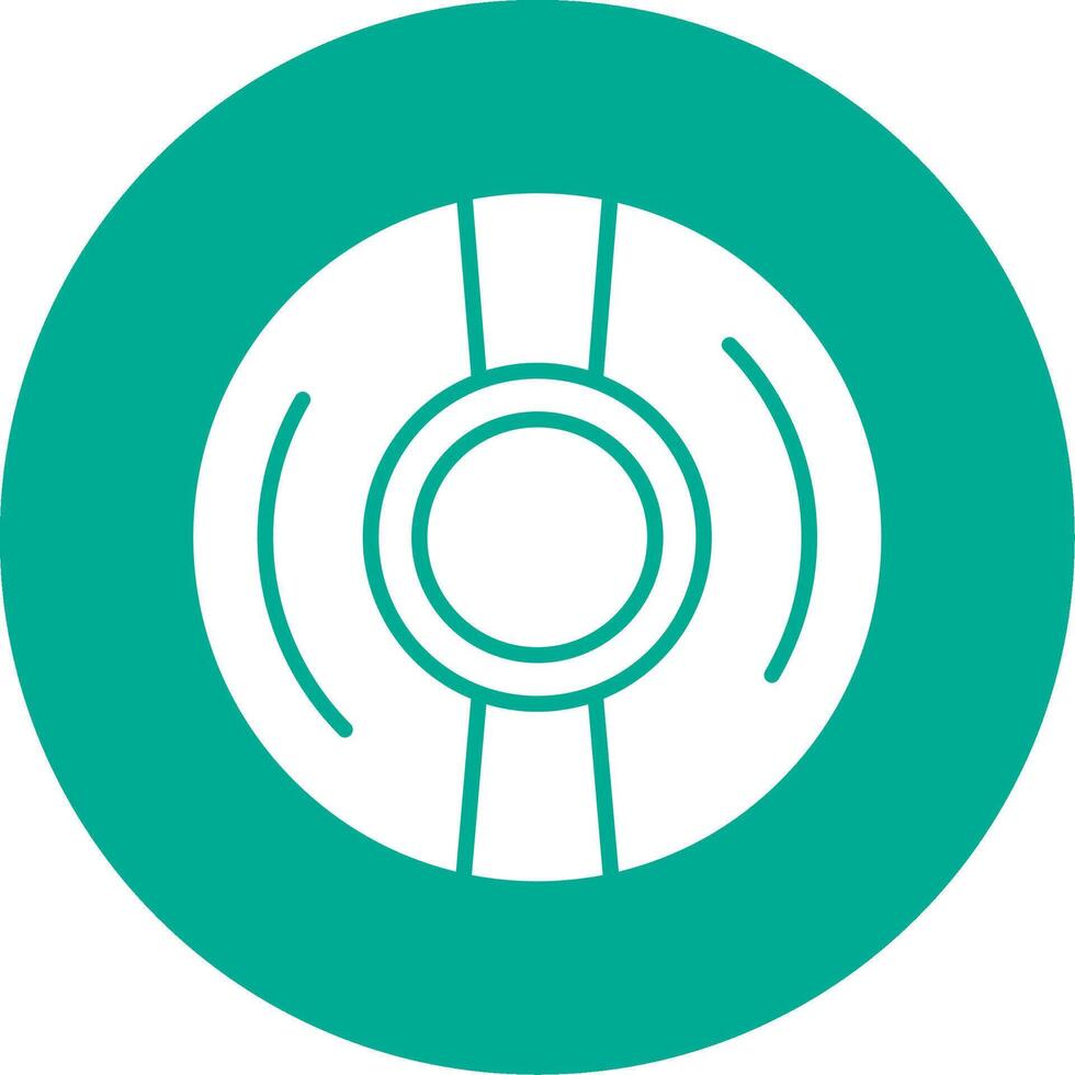 Cd Multi Color Circle Icon vector