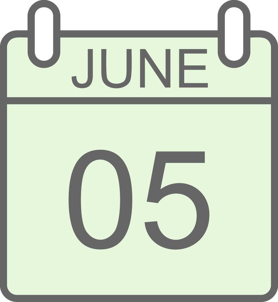 June Fillay Icon Design vector