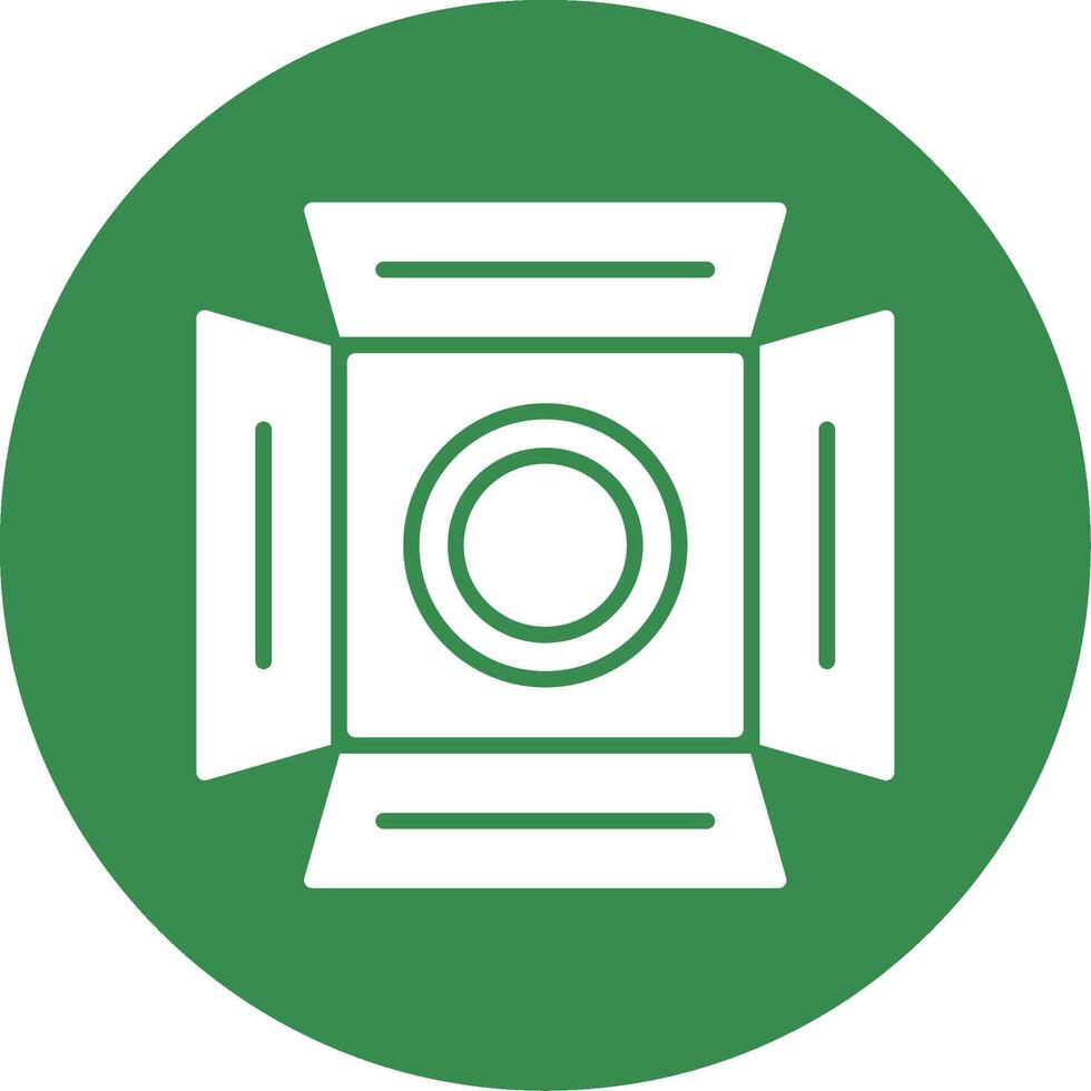 Spotlight Multi Color Circle Icon vector