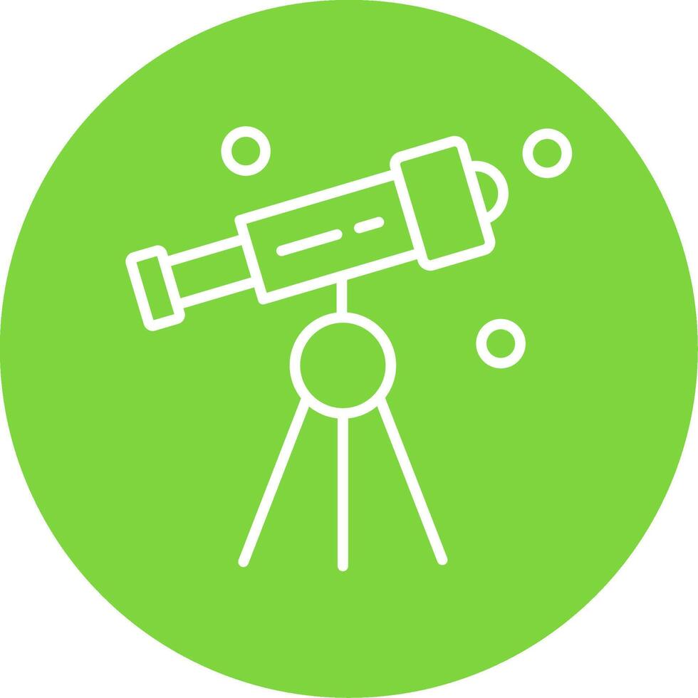 Telescope Multi Color Circle Icon vector