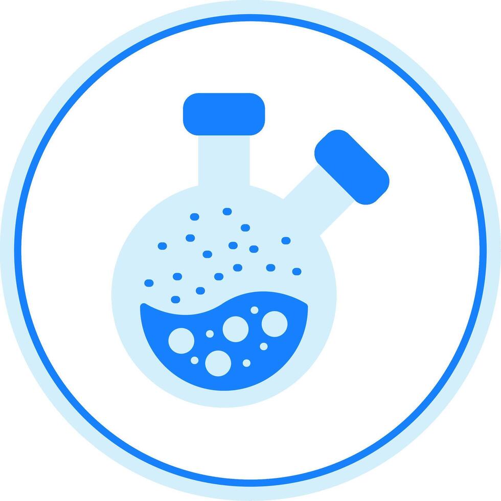 Flask Flat Circle Icon vector