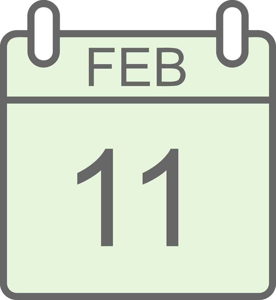 February Fillay Icon Design vector