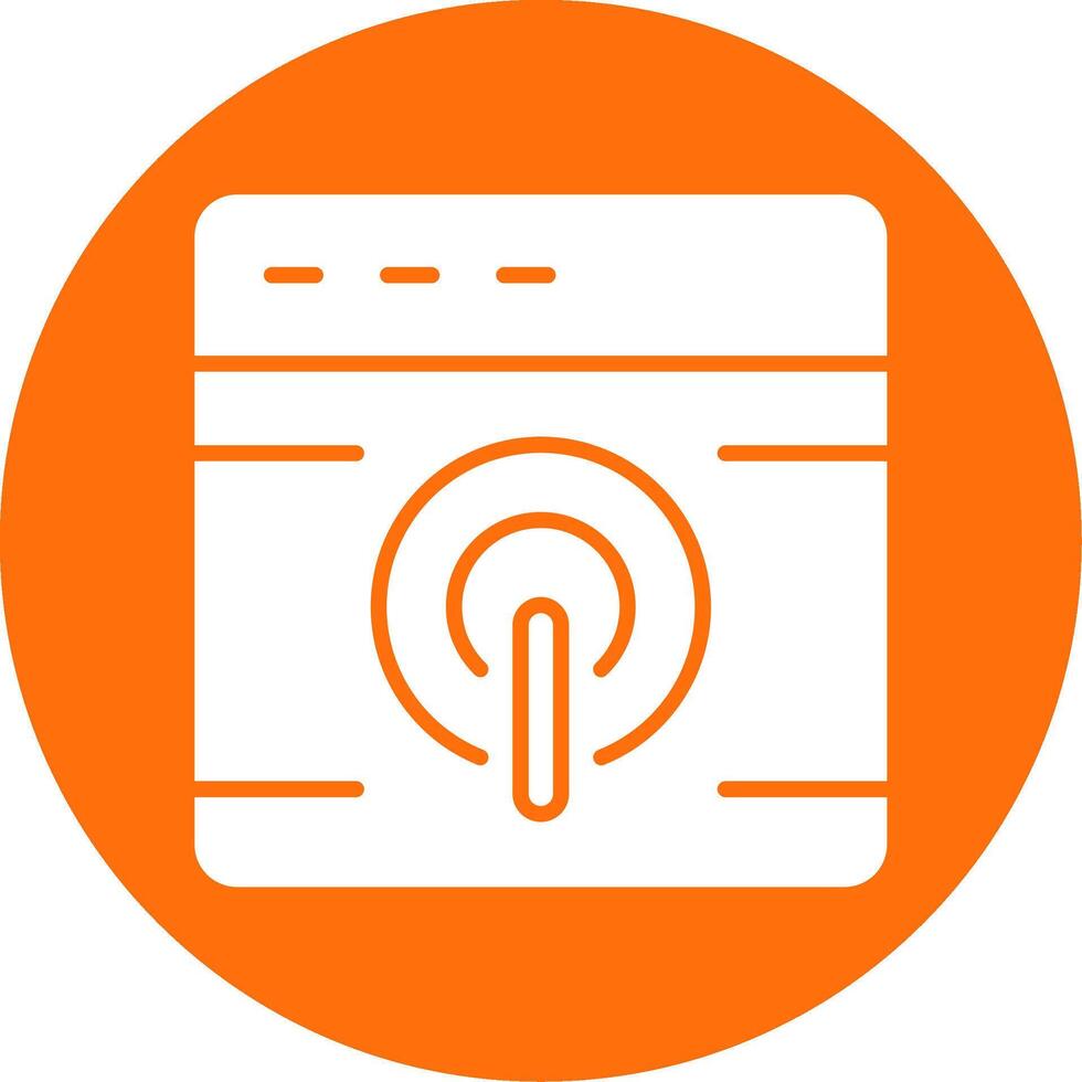 Browser Multi Color Circle Icon vector
