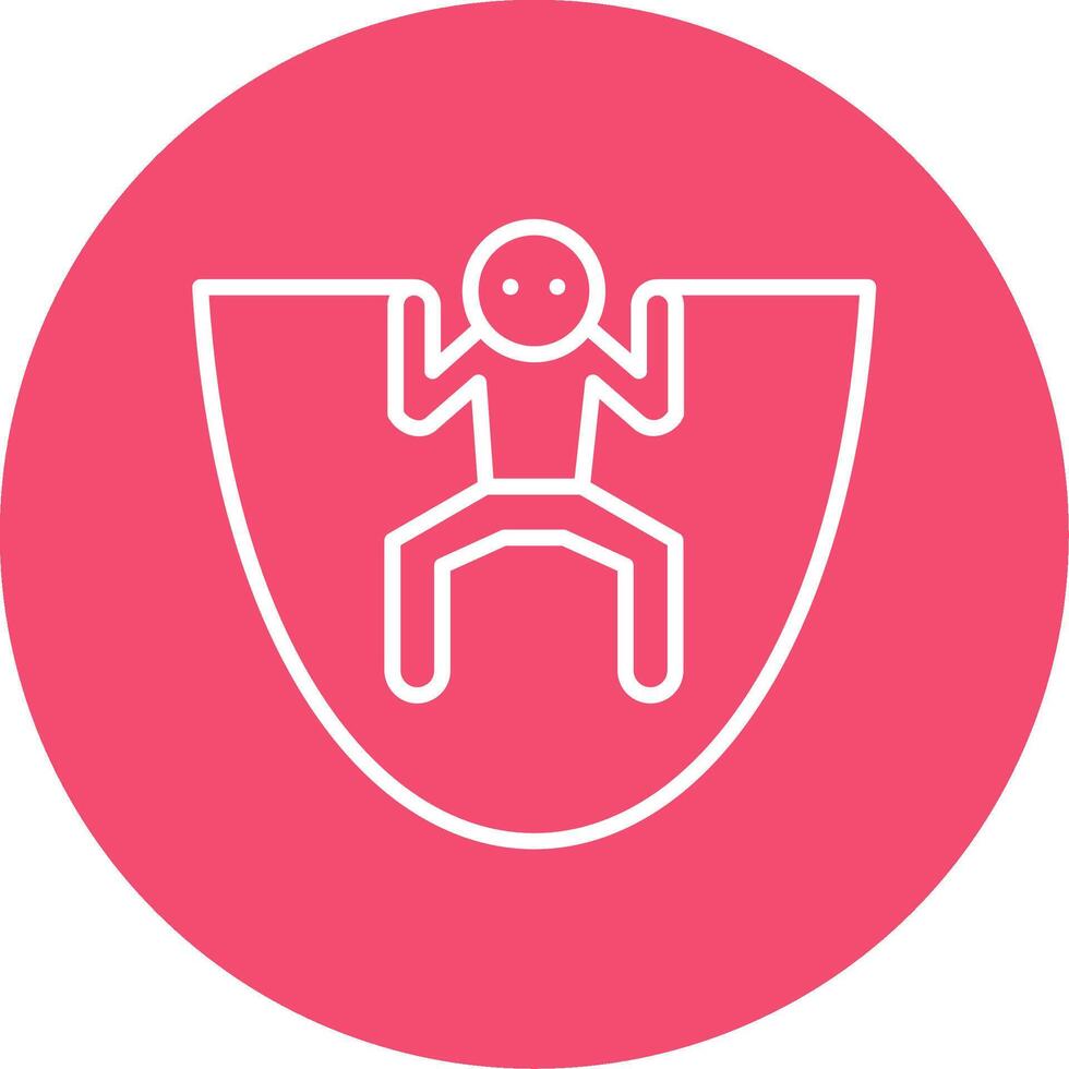 Skipping Multi Color Circle Icon vector