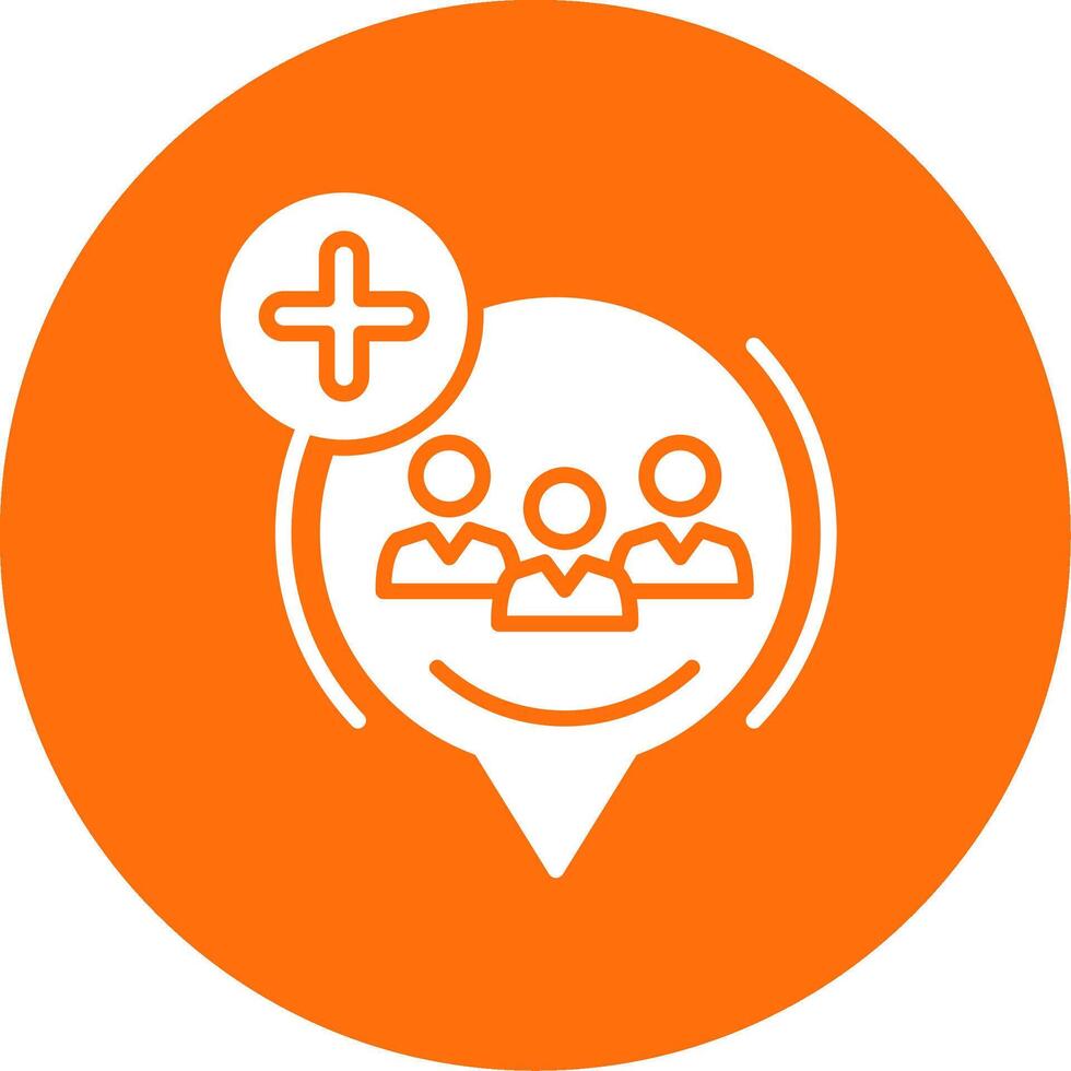 Follower Multi Color Circle Icon vector