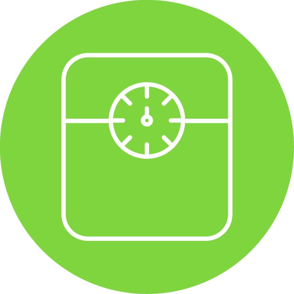 Weight Scale Multi Color Circle Icon vector