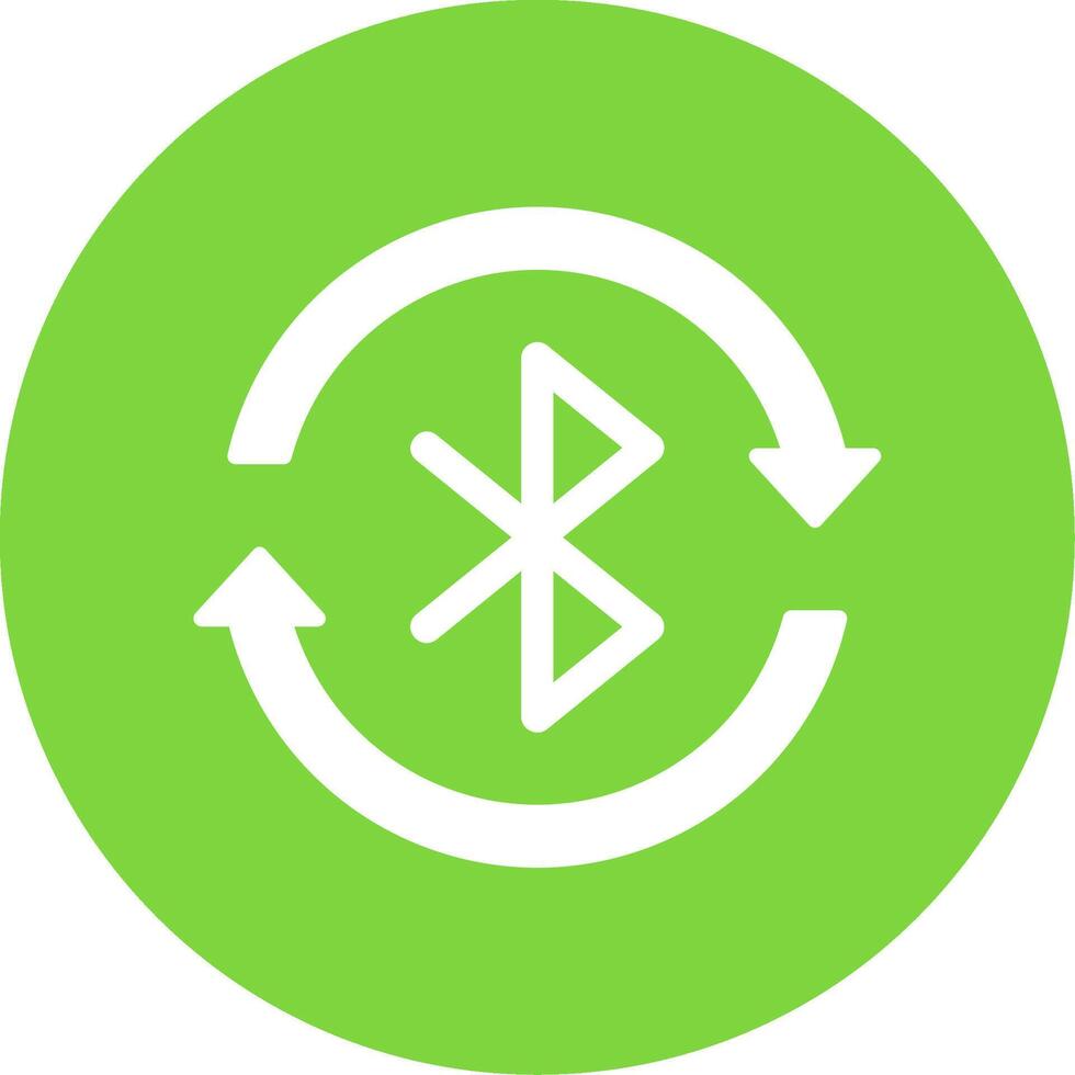 Bluetooth Multi Color Circle Icon vector