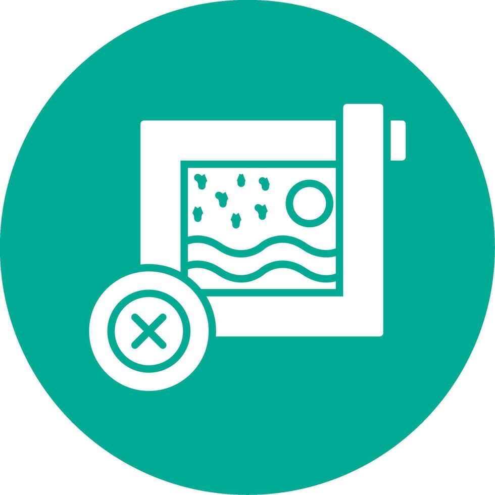 Delete Multi Color Circle Icon vector