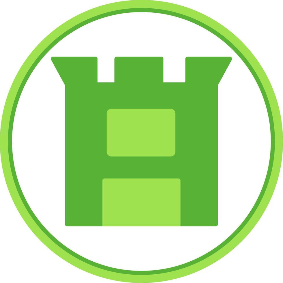 War Flat Circle Icon vector