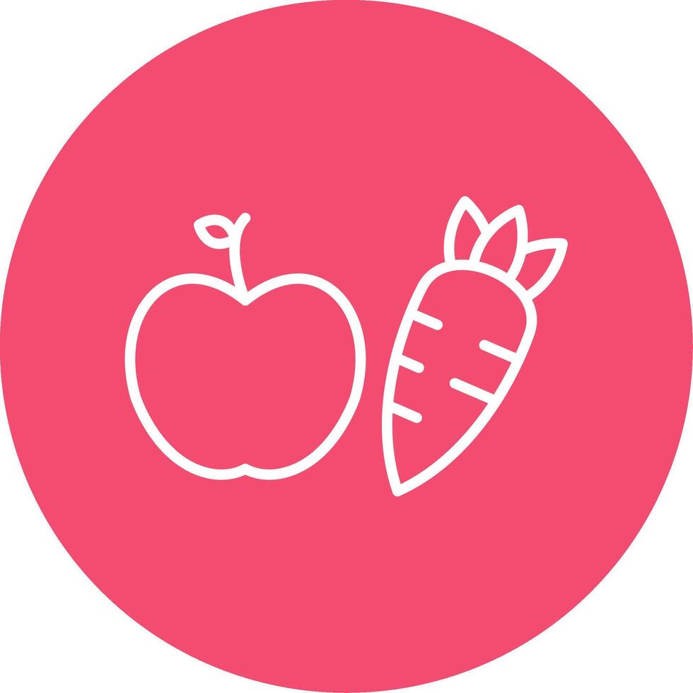 Healthy Eating Multi Color Circle Icon vector