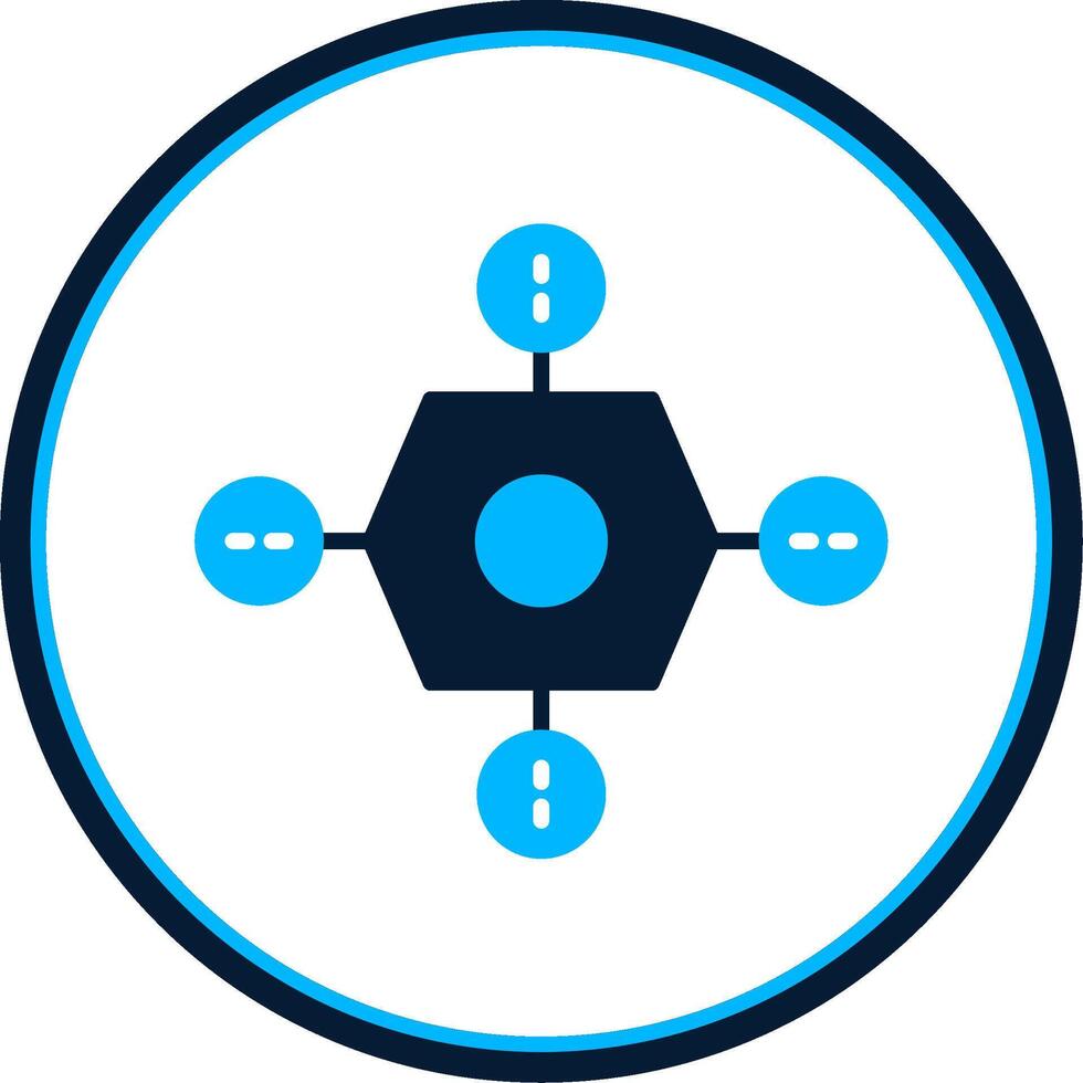Drone Flat Circle Icon vector