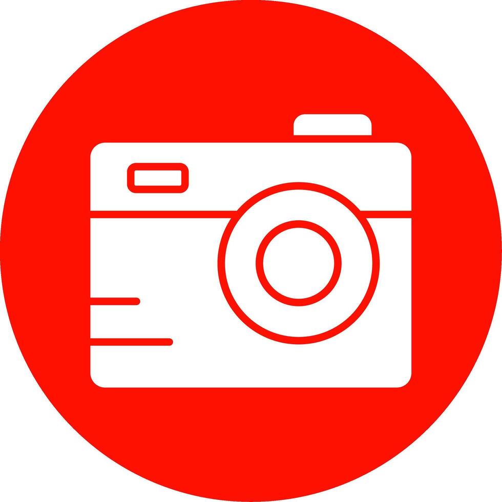 Camera Multi Color Circle Icon vector