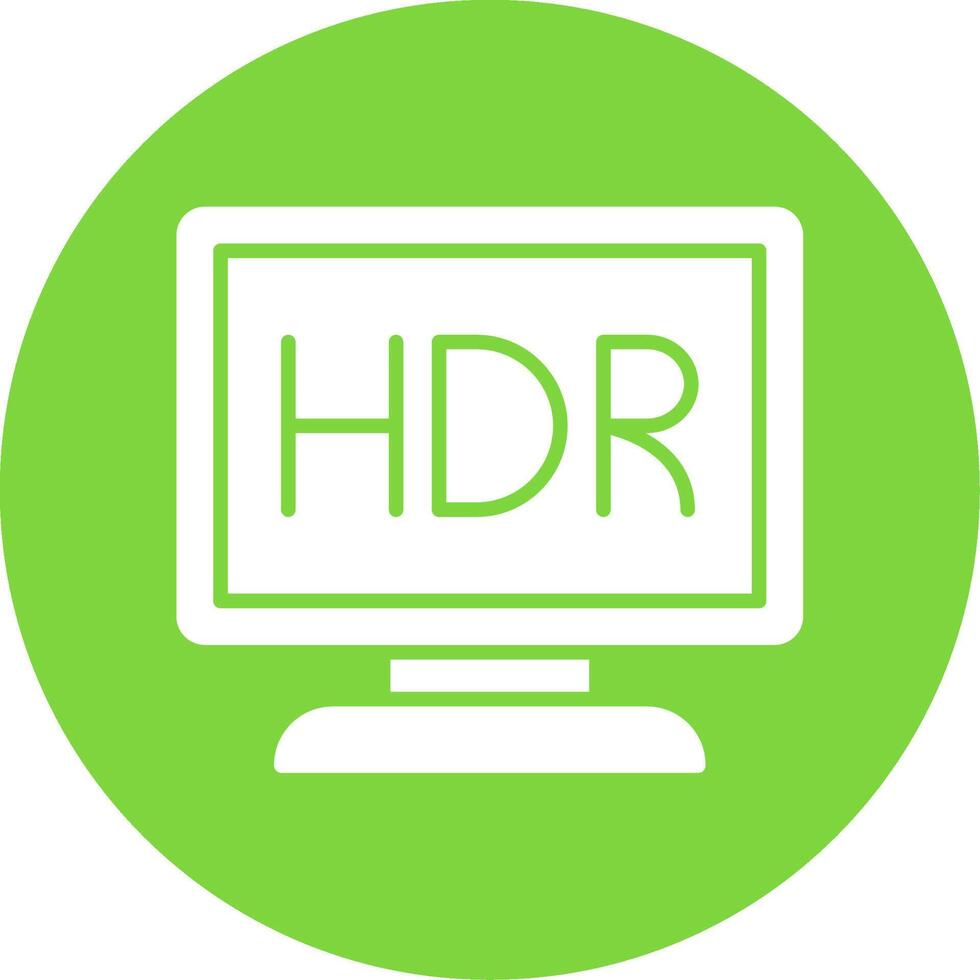 Monitor Multi Color Circle Icon vector