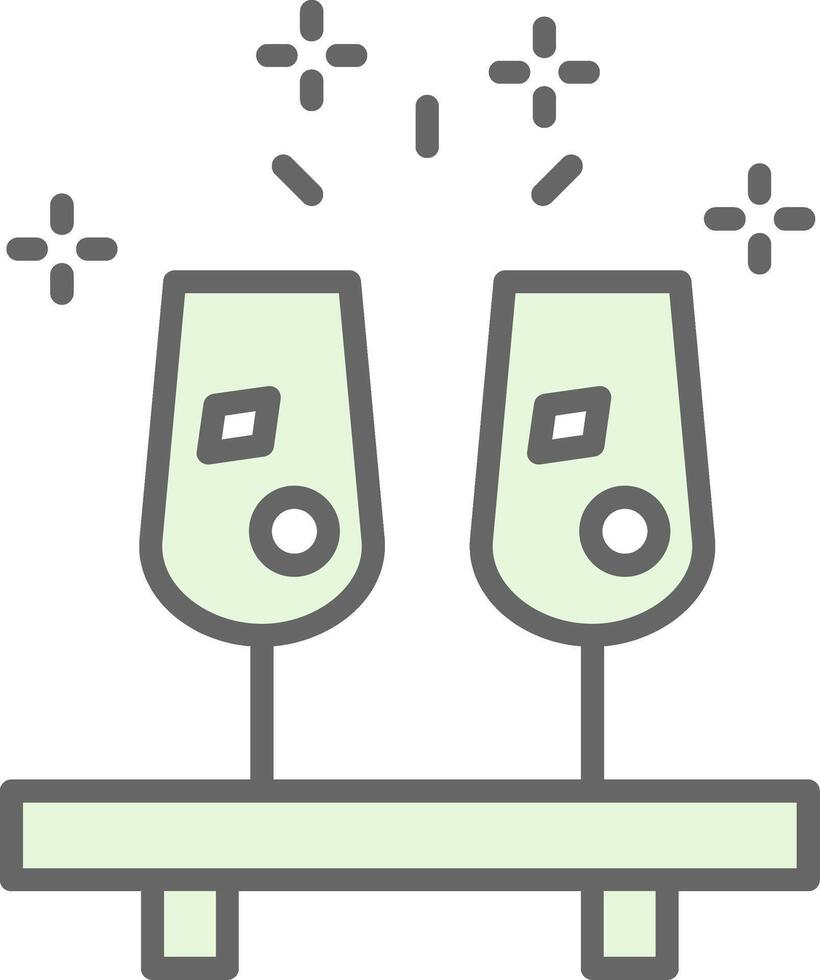 Drinks Fillay Icon Design vector